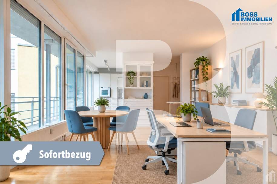 Modernes Büro mit Terrasse und Tiefgaragenplatz | Nähe Landstraße, Gewerbeobjekt-miete, 2.030,00,€, 4020 Linz(Stadt)