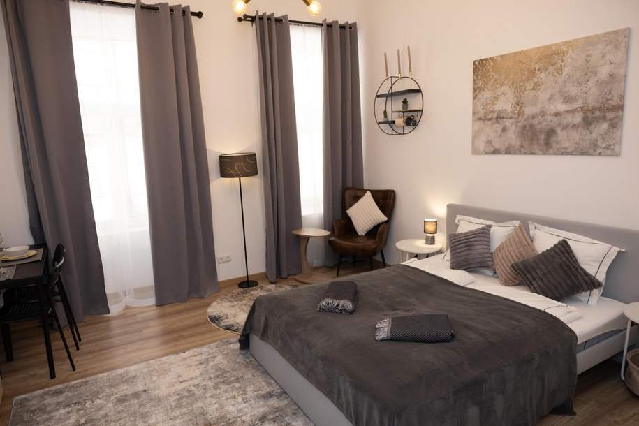 Komplett saniert & möbliert – Stilvolle 1-Zimmer-Wohnung in 1100 Wien, Wohnung-kauf, 107.000,€, 1100 Wien 10., Favoriten
