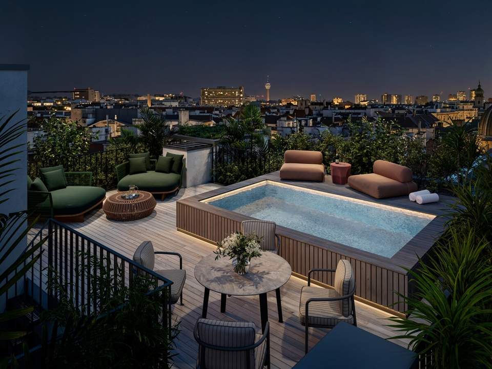Penthouse der Superlative mit Pool und Ausblick über Wien