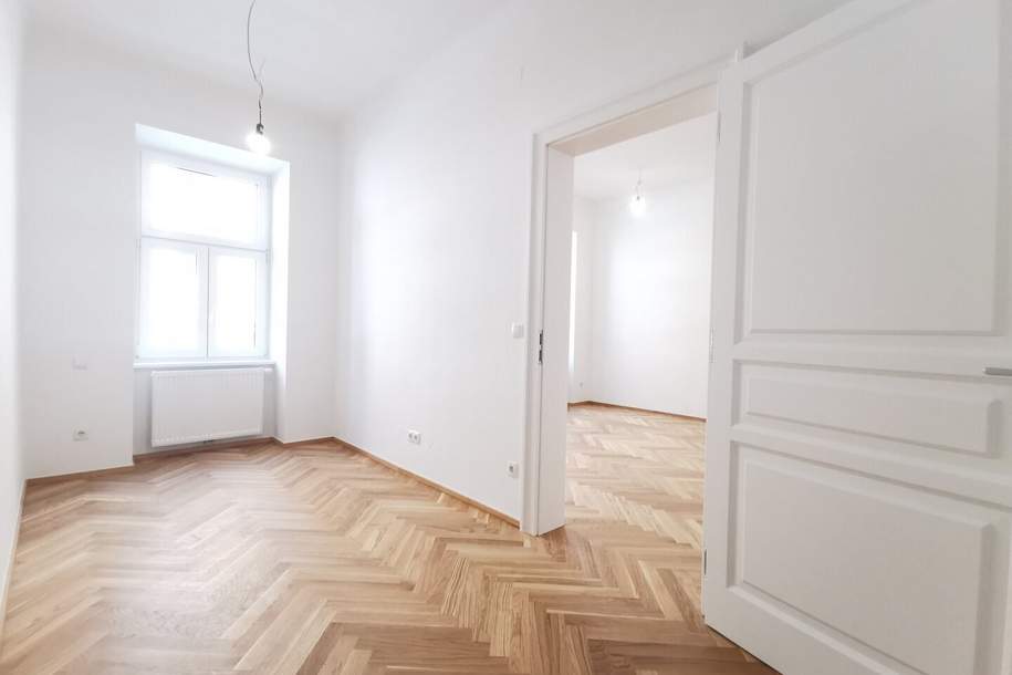 Erstklassige Sanierung trifft auf Altbewährtes + Geschmackvolle und gut geschnittene Altbauwohnung im 4. Liftstock + perfekte Verkehrsanbindung, Wohnung-kauf, 325.000,€, 1020 Wien 2., Leopoldstadt