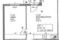 Attraktive 2 Zimmerwohnung mit Balkon in Floridsdorfer Ruhelage