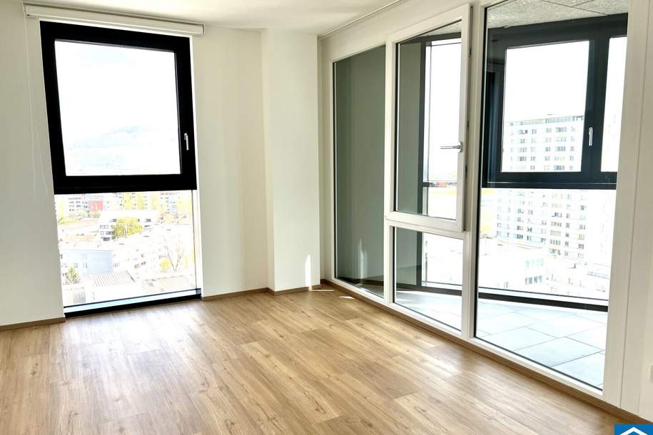 Urban Living mit Einbauküche & Loggia im 18.OG ++ 2 Zimmer-Wohnung ab Juni 2025!, Wohnung-miete, 910,00,€, 4020 Linz(Stadt)