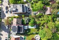 Grünruhelage: Baugrund mit Abbruchhaus zwischen Hanusch KH und Flötzersteig