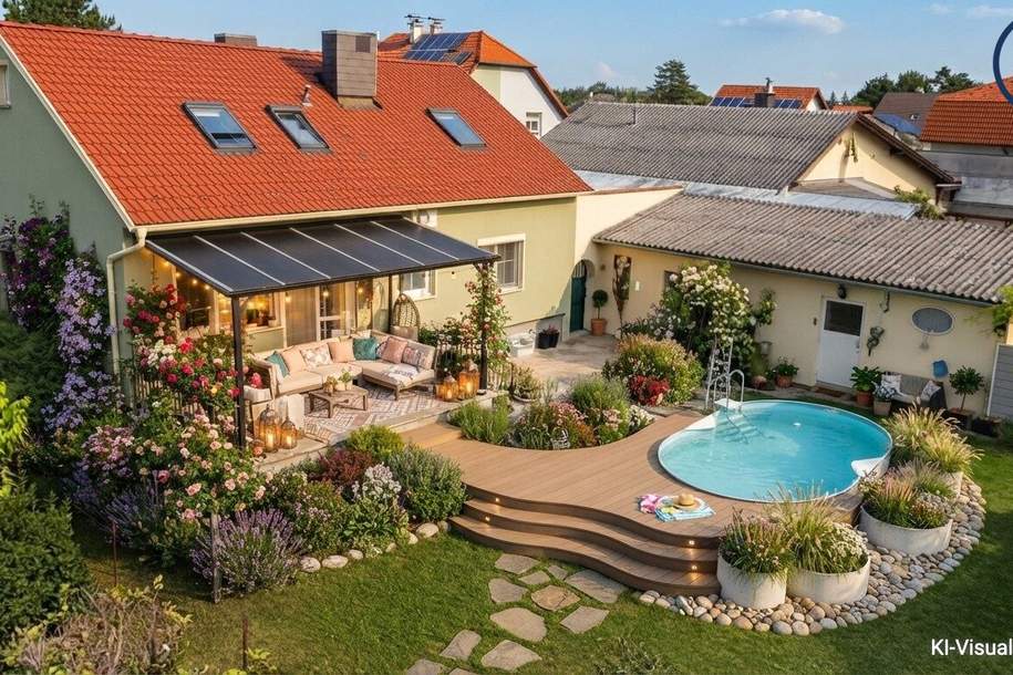 Einfamilienhaus mit großem Garten, sehr guter öffentlicher Anbindung und ausgezeichneter Infrastruktur in der Nähe des Badesees., Haus-kauf, 565.000,€, 2512 Baden