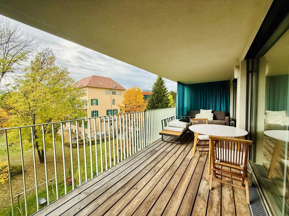 +++ Rosenhain +++ Luxuriöse 2-Zimmer-Wohnung mit sonnigem Balkon &amp; TG-Stellplatz in Geidorf