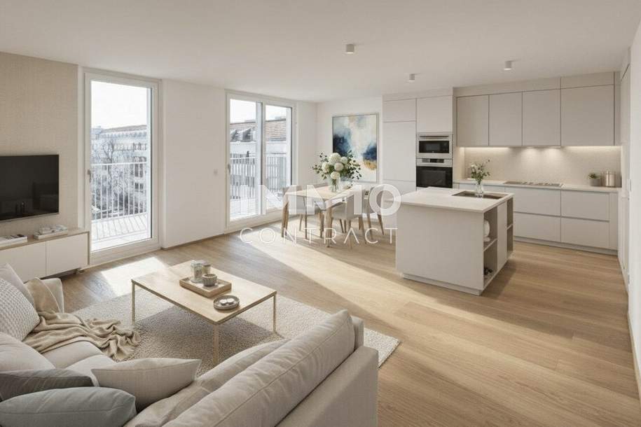 Luxus pur: Exklusiver 4-Zimmer-Dachgeschoss-Erstbezug mit Terrasse und Klimaanlage, Wohnung-kauf, 748.300,€, 1120 Wien 12., Meidling