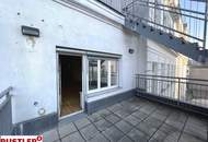 Hofruhelage und Dachterrasse in der Neubaugasse