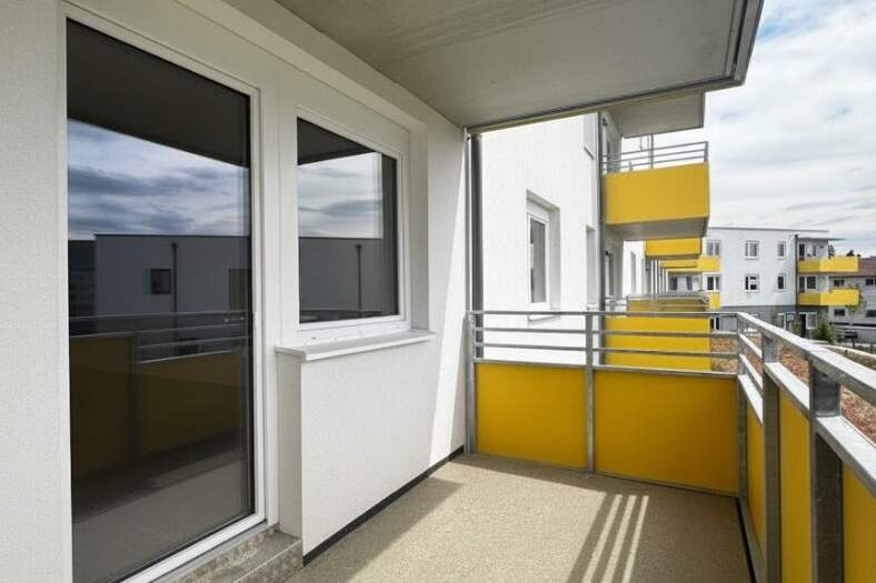 ERSTBEZUG „ein viertel grün“ in Wiener Neustadt - zentral gelegene 2 Zimmerwohnung mit Balkon, Wohnung-miete, 672,40,€, 2700 Wiener Neustadt(Stadt)