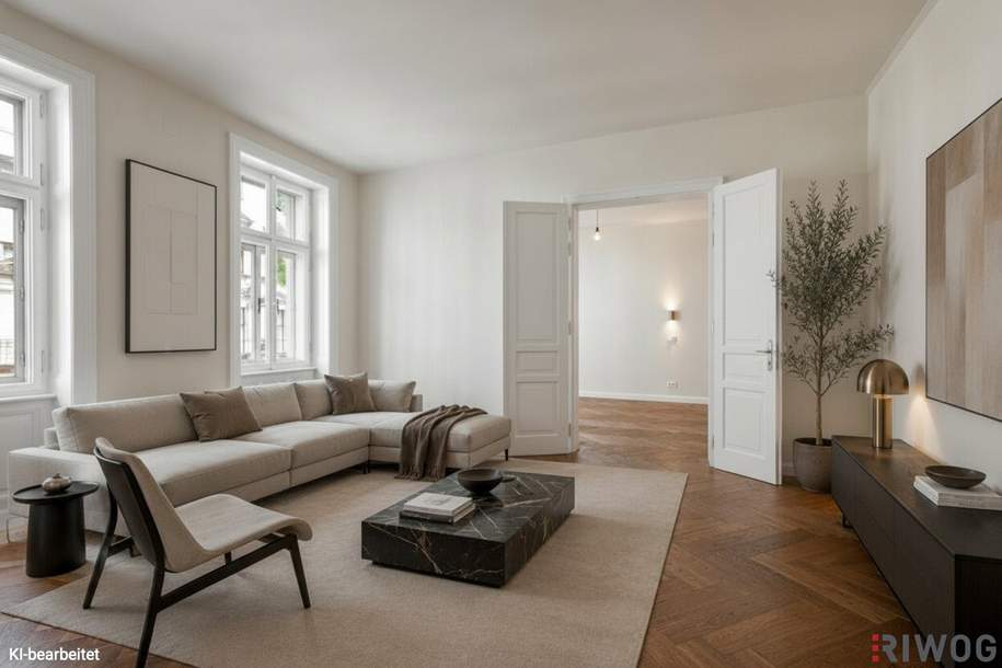 Stilvoller Luxus-Altbau in der Josefstadt | Erstbezug nach Sanierung | 4 Zimmer | 2 Bäder | Separate Küche | Teils Hoflage | Zimmer zentral begehbar | Ca. 10 Min. in die City, Wohnung-kauf, 895.000,€, 1080 Wien 8., Josefstadt