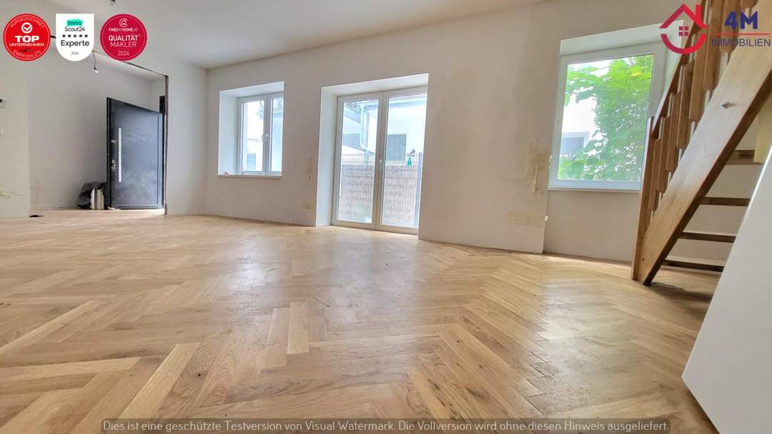 Erstbezug, Neubau! Helle 3 Zimmer Maisonette mit Garten und Terrasse