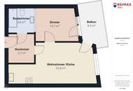 Moderne 2,5-Zimmer-Wohnung mit Balkon und Garagenplatz