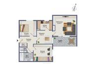 Raumwunder: 3,5-Zimmer-Wohnung mit Loggia und Tiefgarage in grüner Lage