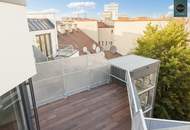 Bis Mai. 2032 befristet vermietete klimatisierte Dachgeschoss Maisonette mit 2 Terrassen und Kamin nahe Uno City!