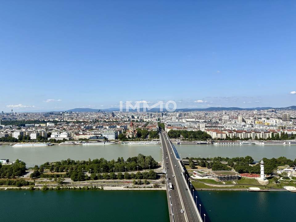 Stephansdom, Kahlenberg, Neue Donau - alles im Blick! Gym, Pool, Spa, Lounges, Doorman (Erstbezug)