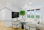 Luxuriöse Wohnung mit 32 m2 großem Balkon und Stadtblick in einem neuen, mehrstöckigen Premiumgebäude + Tiefgaragenplatz! 2. Bezirk. U2