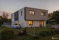 182 m² GARTENPARADIES FÜR DIE GANZE FAMILIE. WIENERBERGER-NEUBAU-HAUS . PROVISIONSFREI für den Käufer.