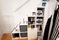 Unbefristete Loggia-Wohnung im 7. Bezirk mit Hochwertige maßgefertigtes Hochbett vom Tischler