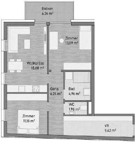 LEBEN in der STADT - 66m² Wfl. mit 6m² Terrasse im 4.OG - Provisionsfrei !! - BAUAKTION -8,5%