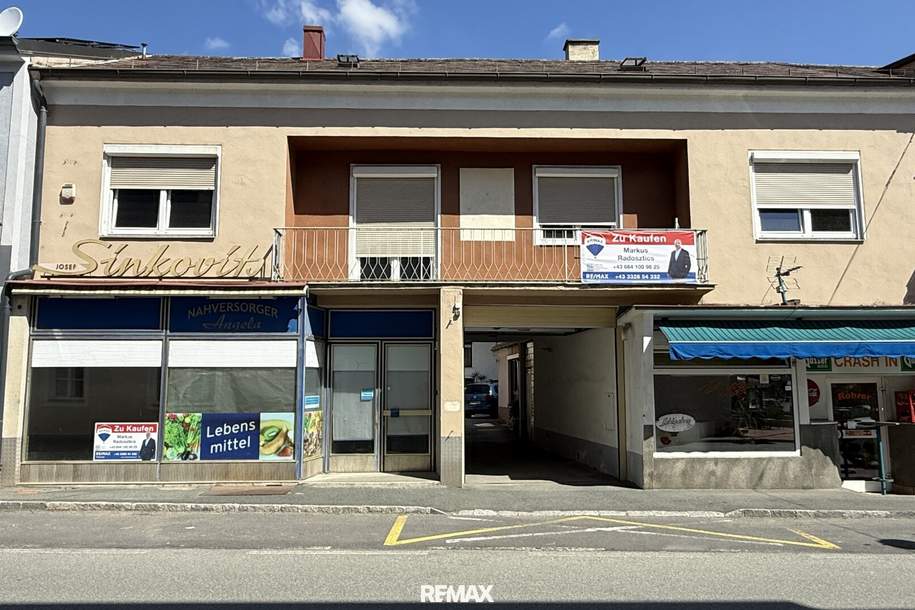 NEUER PREIS!!!! Attraktives Stadthaus mit Wohn- und Geschäftseinheit im Herzen von Rechnitz, Haus-kauf, 139.000,€, 7471 Oberwart