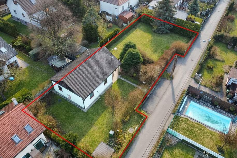 Mühlwasser, Lobau, Donauinsel | Doppelgrundstück I Wohnen in Ruhegrünlage beim Wasser, Grund und Boden-kauf, 790.000,€, 1220 Wien 22., Donaustadt