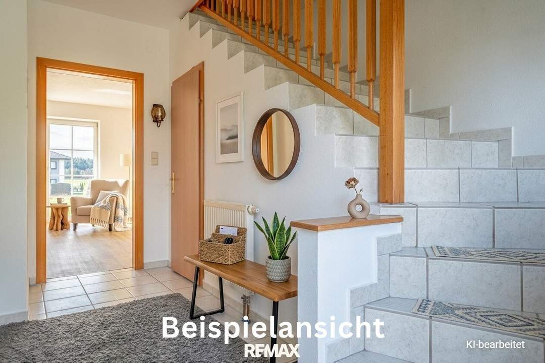 Vermietete Maisonette-Wohnung mit Terrasse, Eigengarten und Carport