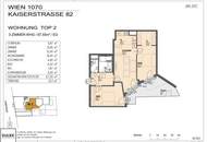 Ab März 2027 verfügbar ~ moderne 3 Zimmer Neubauwohnung mit Innenhof-Terrasse in beliebter Lage ~ Kaiserstraße U6 nähe!