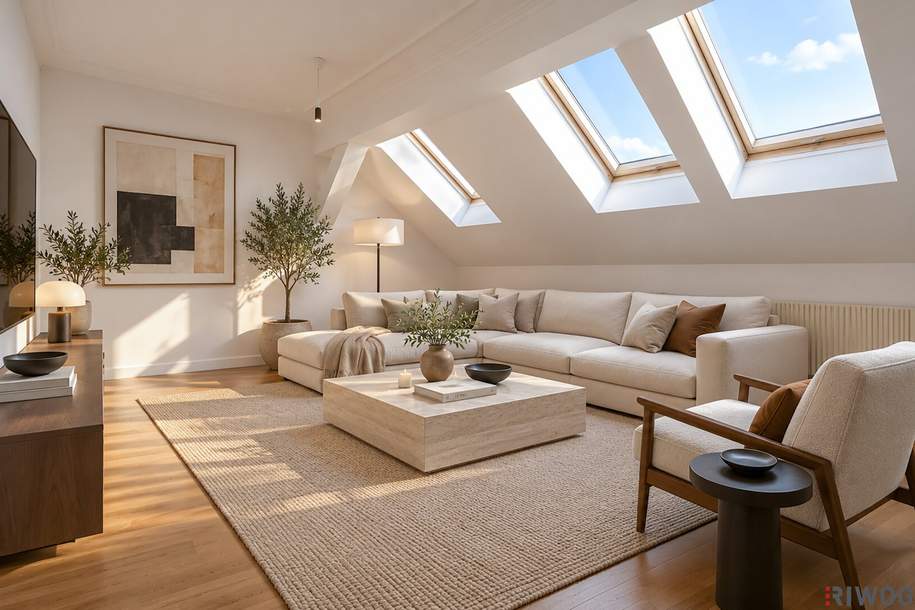 PERFEKTE WG-WOHNUNG IM DACHGESCHOSS MIT TERRASSE | NÄHE SCHLOSS SCHÖNBRUNN | 150 METER ZUR U-BAHN U4 I, Wohnung-kauf, 335.000,€, 1120 Wien 12., Meidling