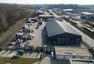 Betriebsgelände mit Halle in Untersiebenbrunn