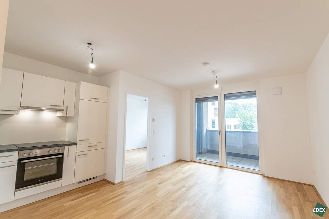 Moderne und helle 2-Zimmer Wohnung mit Loggia nahe Donau