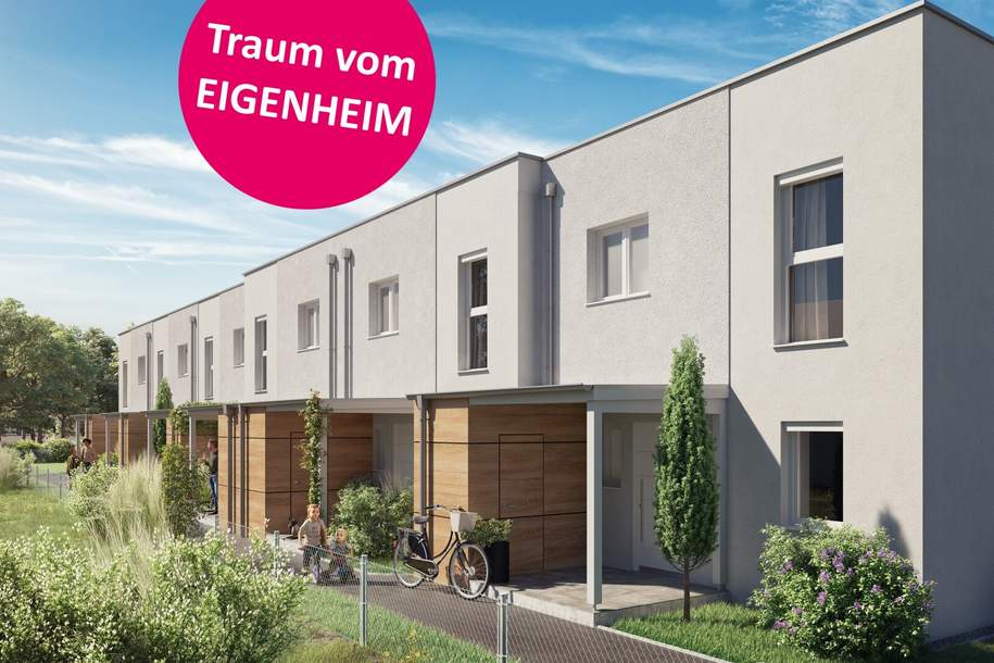 Komfortables Wohnen: 4-Zimmer-Häuser mit Fußbodenheizung und Parkettboden, Haus-kauf, 540.000,€, 2700 Wiener Neustadt(Stadt)