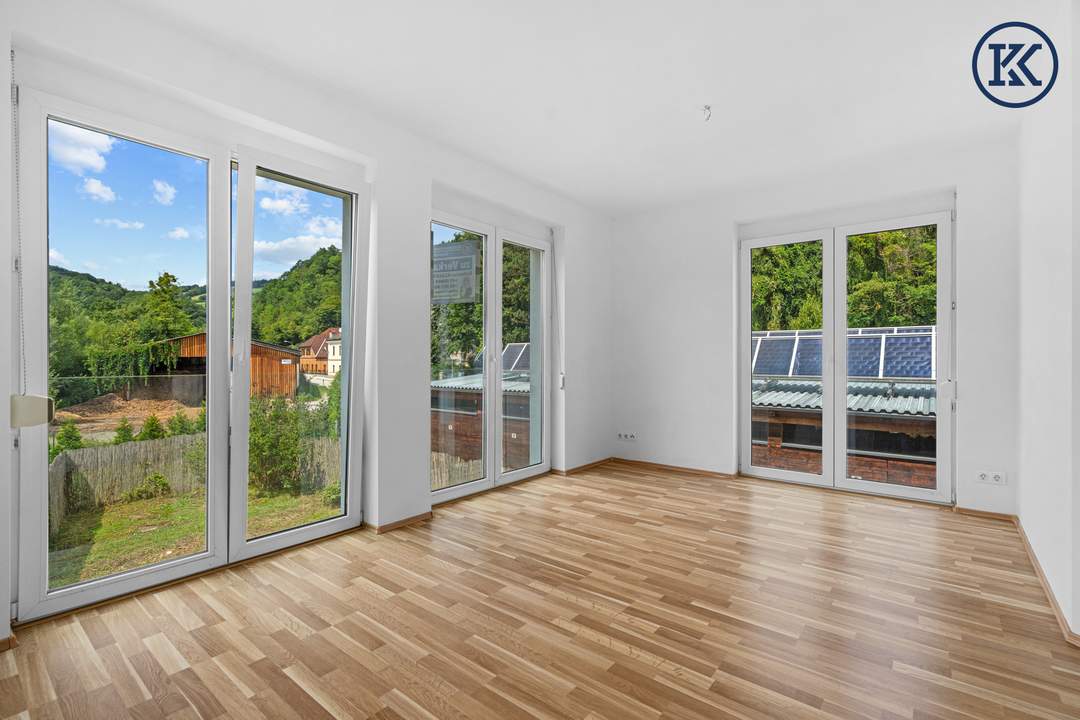 Wunderschöne Wohnung in Reihenhausoptik mit Garten und Dachterrasse (Reserviert)
