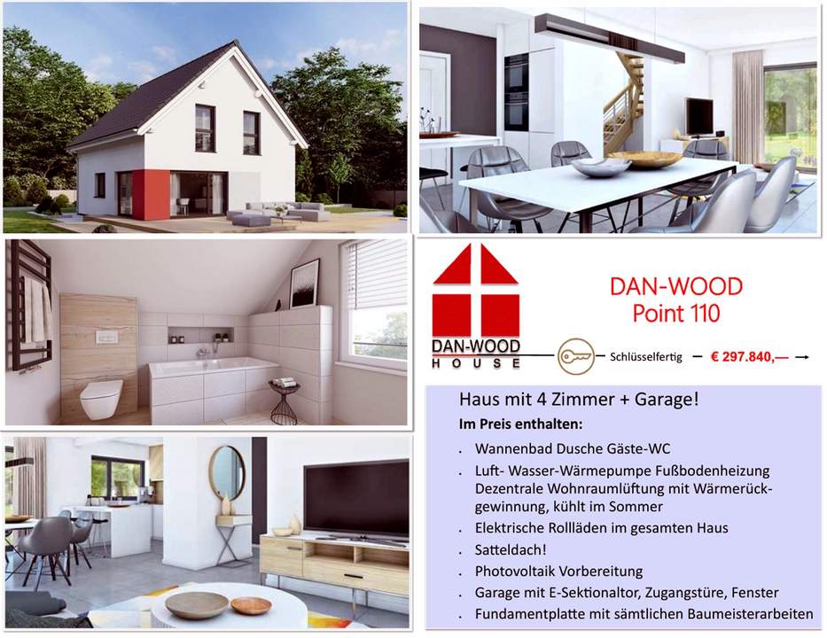 Moderne Erstbezug-Haus mit 4 Zimmern und Terrasse in Oberwart (Provisionsfrei)