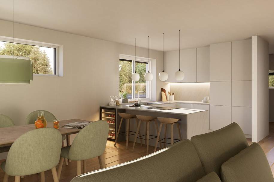 Erstbezug Doppelhaushälfte in Pottendorf mit Garten, Terrasse & 2 Stellplätzen! *PROVISION BEZAHLT DER ABGEBER*, Haus-kauf, 499.600,€, 2486 Baden
