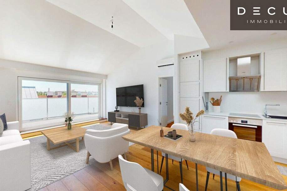 3 ZIMMER | STYLISCHE DACHGESCHOSSWOHNUNG | HERRLICHE TERRASSE | WEITBLICK | KLIMATISIERT, Wohnung-kauf, 612.000,€, 1170 Wien 17., Hernals