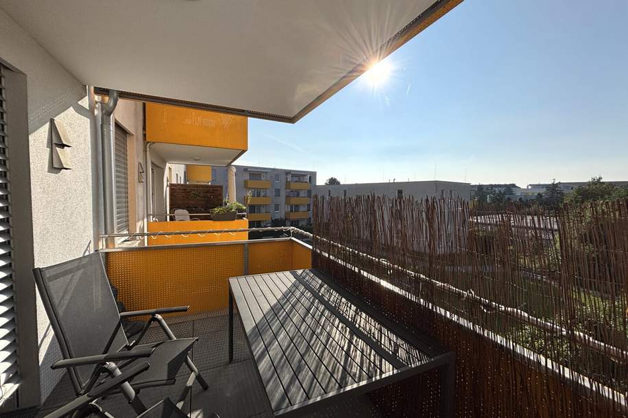 Moderne, neuwertige, attraktive 3-Zimmer Wohnung mit großem Balkon lädt zum Wohlfühlen und Entspannen ein! Ruhige Grünlage - gute Infrastruktur!, Wohnung-miete, 937,11,€, 4020 Linz(Stadt)