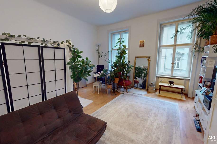 Ruhige Altbauwohnung mit Balkonoption, Wohnung-kauf, 450.000,€, 1190 Wien 19., Döbling