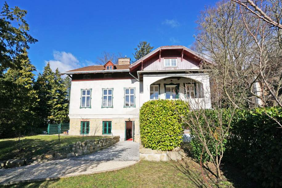 Charmante Jahrhundertwende-Villa auf Südhang im Pressbaumer Zentrum - TEILSANIERT!, Haus-kauf, 1.190.000,€, 3021 Sankt Pölten(Land)