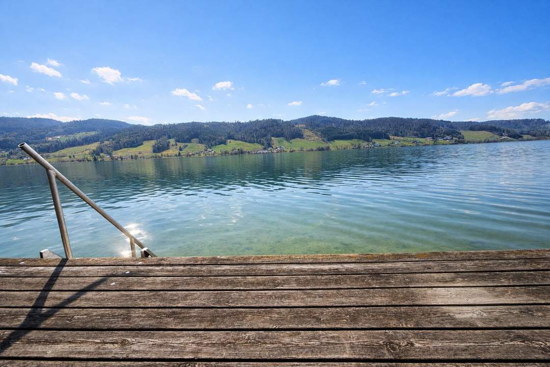 Seensucht am Irrsee – Gartenwohnung mit Badehütte