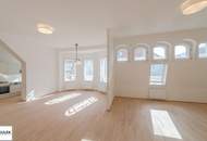 Stilvolle Dachgeschoss-Maisonette mit ca. 37 m² Terrasse, Klimaanlage &amp; Altbaucharme bei Wien Mitte