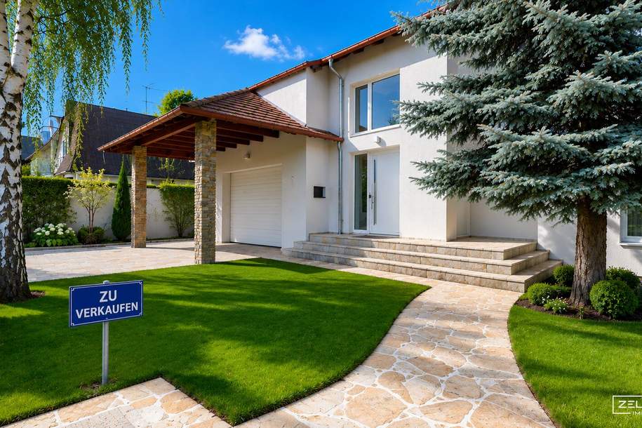 LAINZER TIERGARTEN | Architektenvilla - tolles Einfamilienhaus mit Pool | Doppelgarage | ZELLMANN IMMOBILIEN, Haus-kauf, 2.199.000,€, 1130 Wien 13., Hietzing