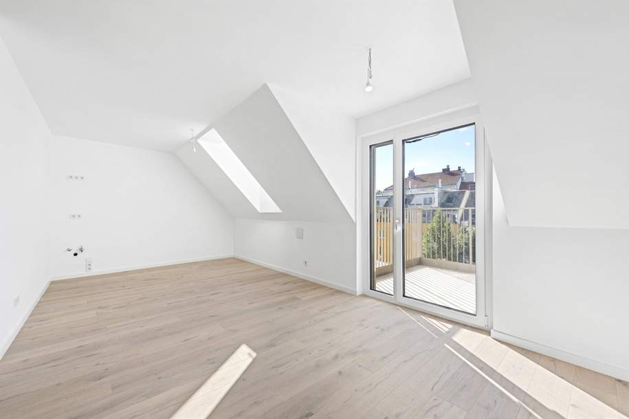 ZUM VERLIEBEN: EIN DACHGESCHOSS-TRAUM MIT BALKON - ERSTBEZUG!, Wohnung-miete, 1.700,00,€, 1170 Wien 17., Hernals