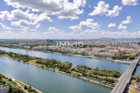 DC2 Tower: SKY RESIDENCES - 34. Etage mit Wasserblick, Wohnung-miete, 1.100,00,€, 1220 Wien 22., Donaustadt