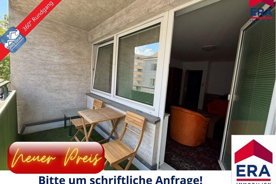 PREISREDUZIERUNG: Helle 2-Zimmer-Wohnung mit großzügiger Loggia in begehrter Lage im Donaufeld, Wohnung-kauf, 299.000,€, 1210 Wien 21., Floridsdorf