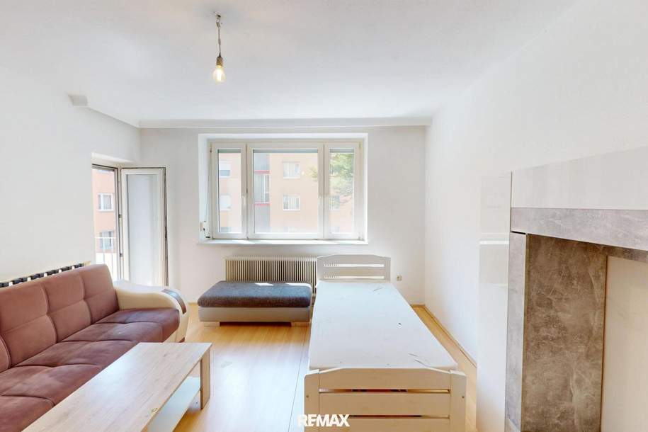 Wels-Neustadt: 88 m² mit viel Gestaltungspotenzial, Wohnung-kauf, 185.000,€, 4600 Wels(Stadt)