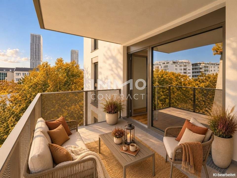 Durchdachte 3-Zimmer-Balkonwohnung nahe Alte Donau &amp; U1 – provisionsfreier Erstbezug!