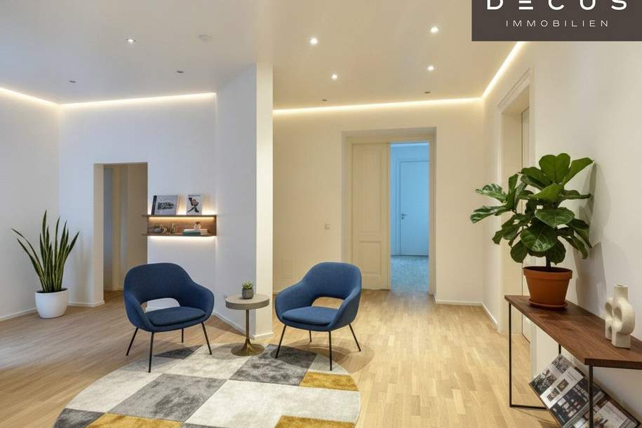 | RUHE OASE | repräsentatives 4-Zimmer-Altbaubüro | zentrale Landstraßer Bestlage, Gewerbeobjekt-miete, 2.152,72,€, 1030 Wien 3., Landstraße