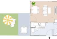 Geförderte Neubauwohnung mit Terrasse im 2. Stock