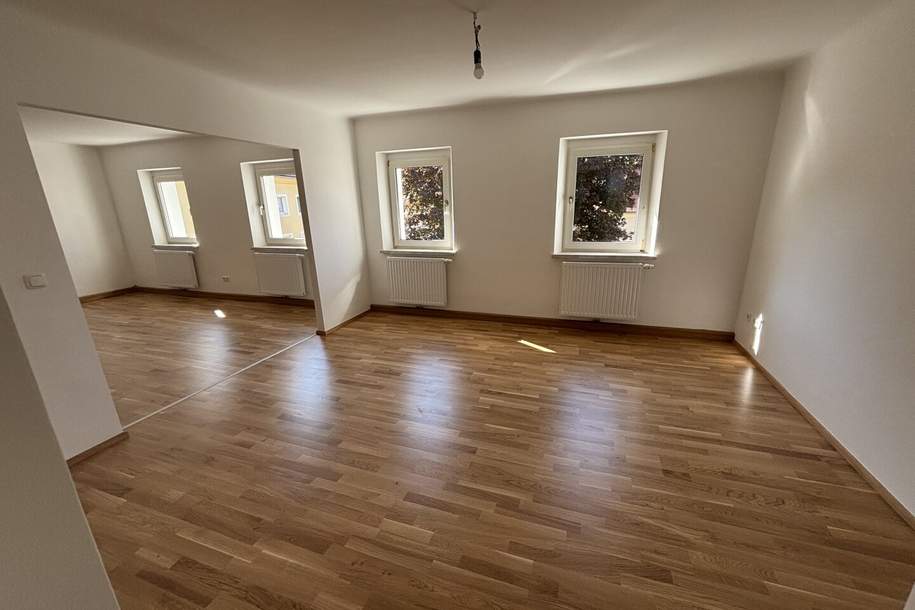 5 Zimmer und 5 Gründe um einzuziehen: frisch saniert, sofort bezugsbereit, familienfreundlich, praktisch geschnitten &amp; mitten im grünen Herzen von Steyr Münichholz! Dieser Familienwohntraum lässt keine Wünsche offen!, Wohnung-miete, 910,75,€, 4400 Steyr(Stadt)