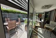 DORNBIRN-Gartenwohnung/Terrassenwohnung, ca. 57 m2 plus beheizter, ganzjährig nutzbarer Wintergarten ca. 19 m2, wie ein 2. Wohnzimmer, inkl. 1 TG, direkter Zweit-Zugang über die Terrassenanlage, verschließbares Gartentor.