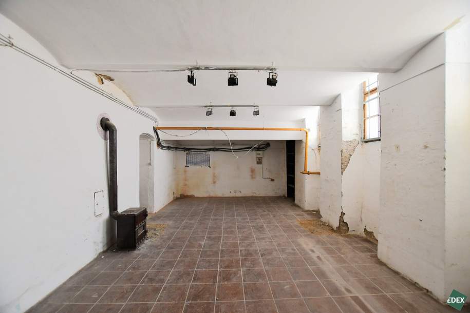 Großes Souterrain mit natürlicher Belichtung, Gewerbeobjekt-miete, 541,67,€, 1160 Wien 16., Ottakring